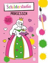 Kleurboek met verfpalet en penseel 1 - Kleurboek met verfpalet en penseel Prinsessen