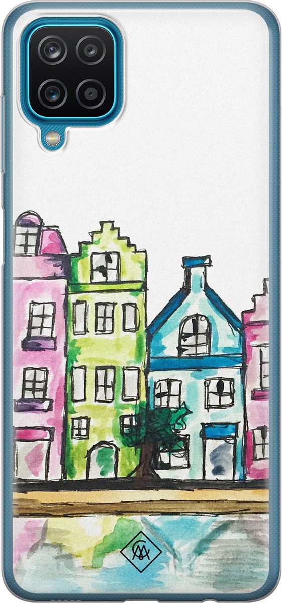 Casimoda® hoesje - Geschikt voor Samsung A12 - Amsterdam - Backcover - Siliconen/TPU - Multi