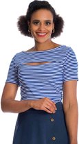Banned - SWEET STRIPES Top - 4XL - Blauw