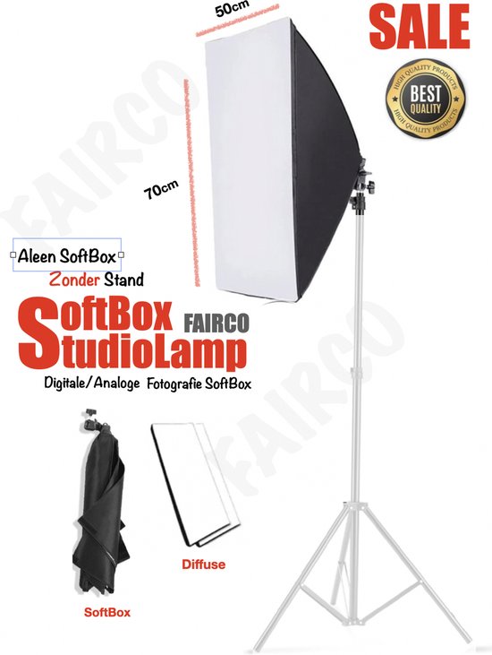 Professionele Fotografie Softbox Verlichting Soft Box E27 Fotografische Lamp Continu Licht Systeem Voor Foto Studio HiCHiCO® LET OP!!! Aleen SoftBox Zonder STAND en LAMP