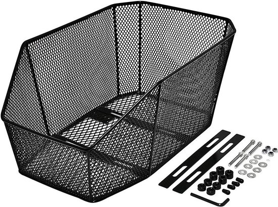 Cestino Bicicletta Fischer 5 Kg Con Rivestimento Antipioggia E 4 Tasche – Attacco Rapido Al Manubrio, Adatto A Bici Classiche, Non Per E-Bike