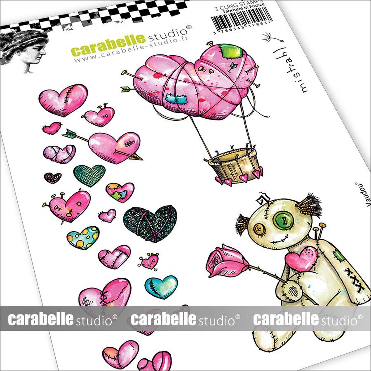 Carabelle Studio Cling Stamp A6 Valentine Voodoo By Mistra