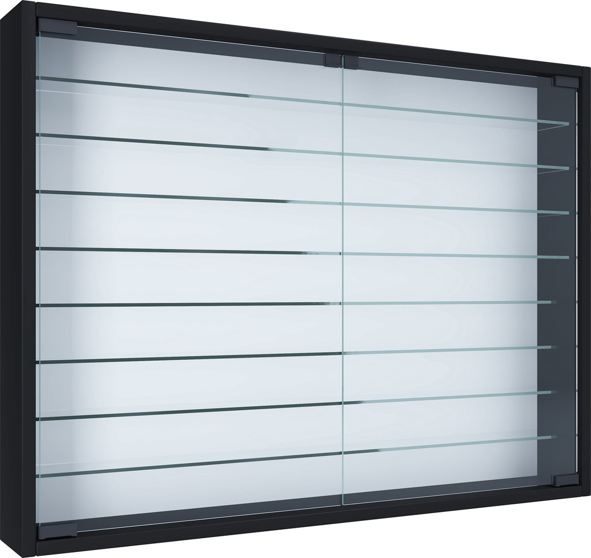 Vcm Vitrine Wandvitrine Collectors Vitrine Wandrek Hangkast Hangvitrine Showkast Hout Beuken 40x60x10 Cmmandosa M