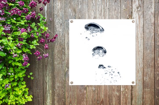 Grandes bulles d'air dans l'eau affiche de jardin 100x100 cm - Toile de jardin / Toile d'extérieur / Peintures pour l'extérieur (décoration de jardin)