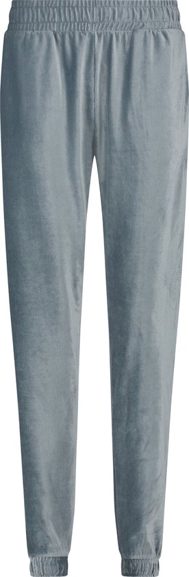 Hunkemöller Dames Nachtmode Joggingbroek Velours Rib - Blauw - maat L