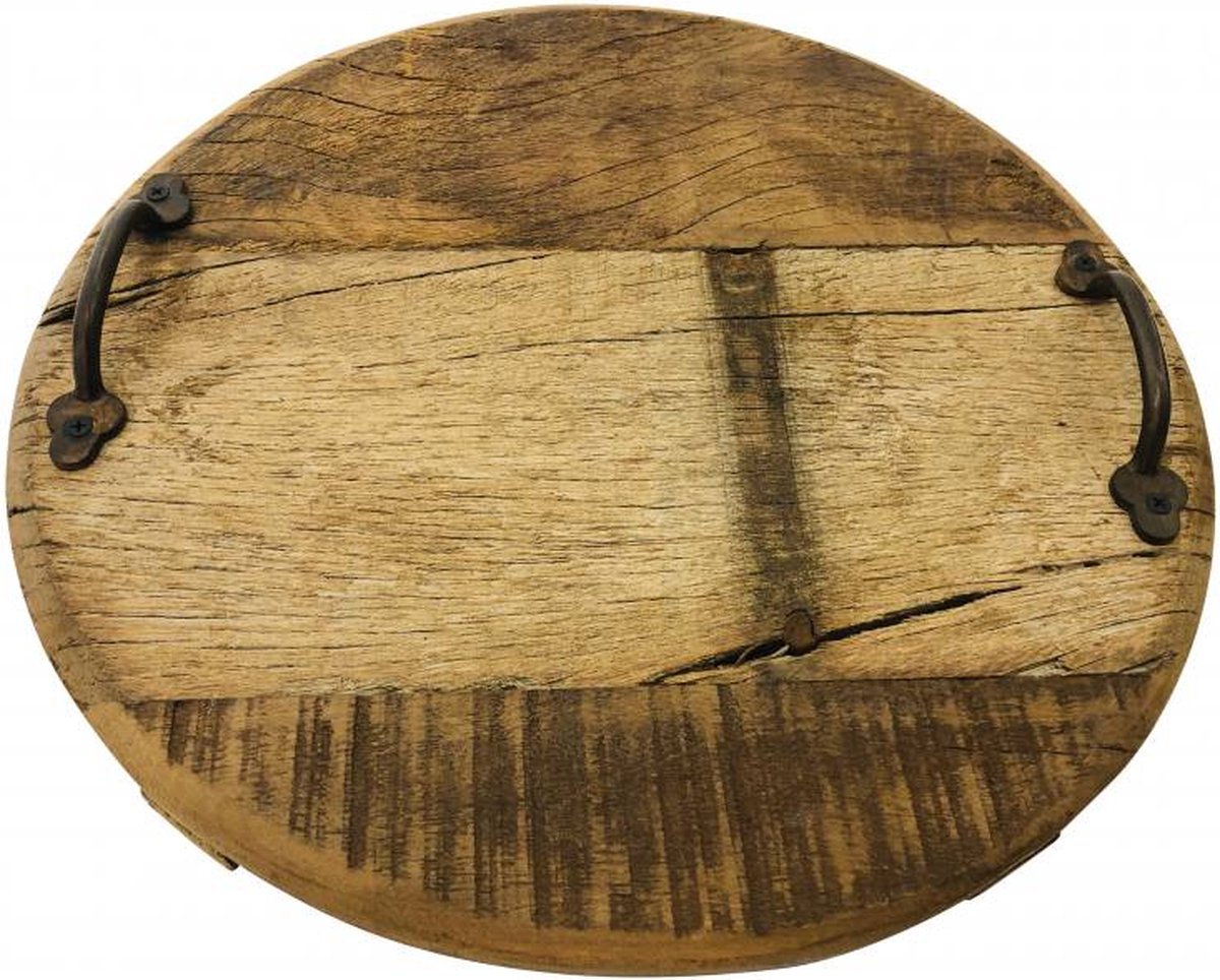 Dienblad - hout Ø42 - ronde houten serveerplank