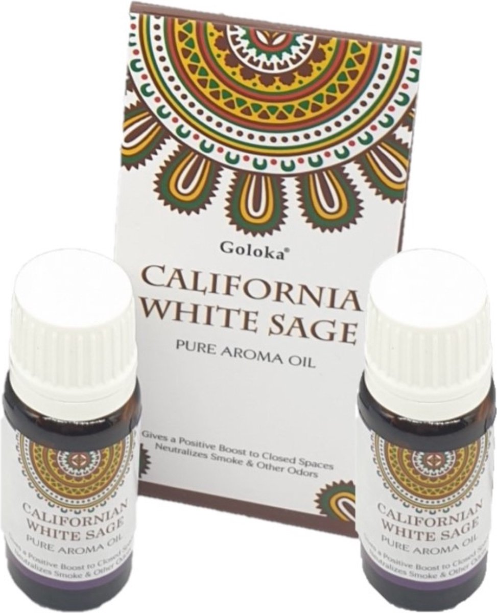 Goedkoopste Geurolie Witte Salie 10 ml flesje - 4x stuks - Smudgen - Aromaolie/parfumolie voor in geurbranders - Huisparfum- Aromatische oliÃƒÂ¯Ã‚Â¿Ã‚Â½n