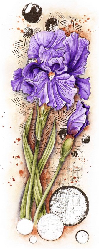 Studio Light Grunge collection clear stempel Iris | bol