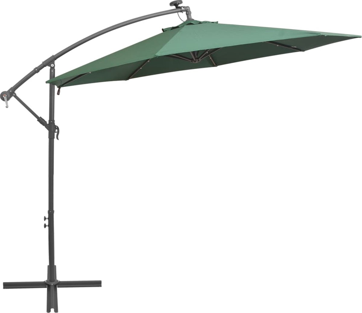 Wandparasol met metalen paal 300 cm terracottakleurig kopen? | .nl