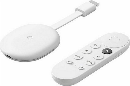 Foto: Google chromecast met google tv 4k hdr wit