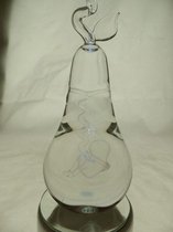 Glasdecoratie - hanger - 20 cm hoog - baby in peer - zwangerschap cadeau