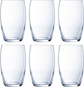 Luminarc Versailles water/sap glazen setje van 18x stuks inhoud 375 ml - Drinkglazen/waterglazen
