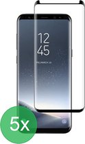 Geschikt Voor: Samsung Galaxy S8 Plus Full Screenprotector 5x - screen protector - volledige glas - bescherming - beschermglas - ZT Accessoires