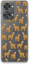Case Company® - Hoesje geschikt voor OnePlus Nord 2T hoesje - Alpacas - Soft Cover Telefoonhoesje - Bescherming aan alle Kanten en Schermrand