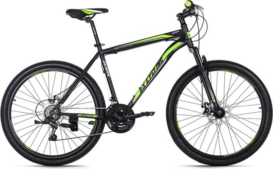 Ks Cycling Fiets Mountainbike hardtail 26 inch Catappa zwart-groen - - KS Cycling