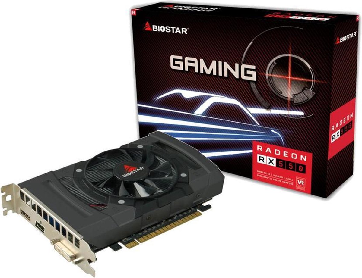 Biostar Radeon Rx550 Amd Radeon Rx 550 4 Gb Gddr5 videokaart