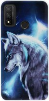 ADEL Siliconen Back Cover Softcase Hoesje Geschikt voor Huawei P Smart 2020 - Wolf