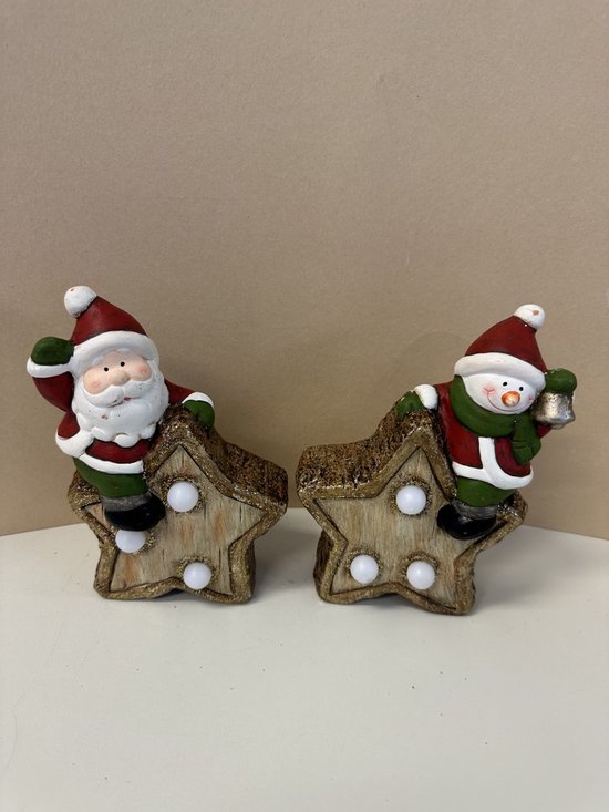 Set de 2 figurines de noël, figurines de souris