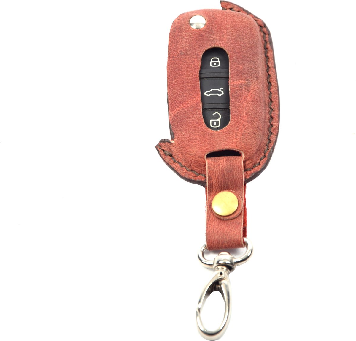 Handgemaakt Volkswagen Sleutel Cover | Lederen sleutelhoesje | beschermhoesje | autosleutel