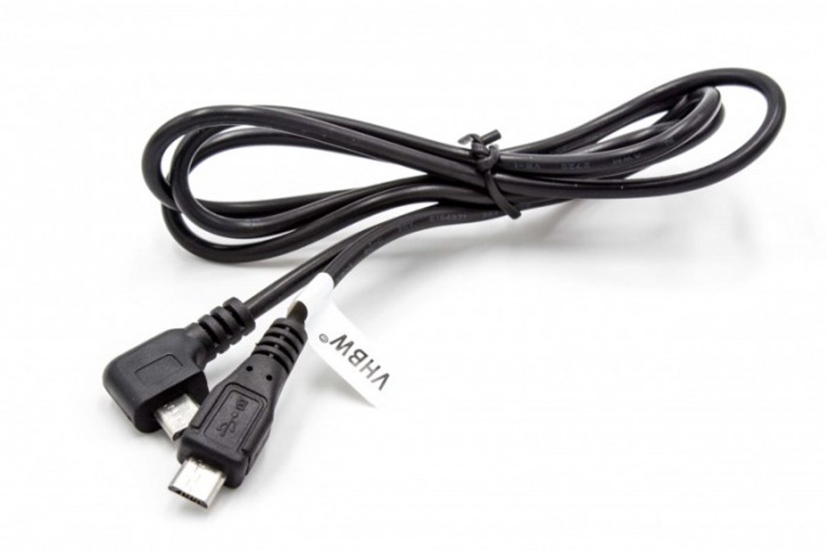 USB Micro B naar USB Micro B OTG oplaadkabel - USB2.0 - tot 1A / zwart - 1 meter