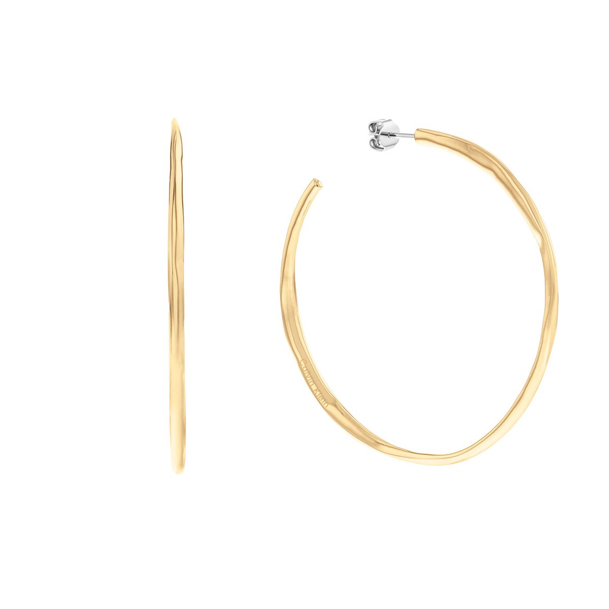 Calvin Klein CJ35000112 Dames Oorsteker Staal Hoop
