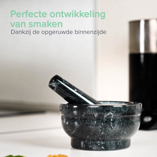 Vijzel met stamper van graniet 20 cm | Cosy&Trendy vijzel aanbieding - Kookwinkel Kitchen&More