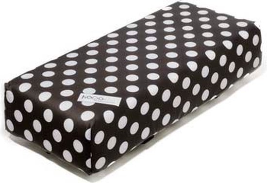 Hooodie Big Cushie White Small Dots - zacht en vrolijk fietskussen voor op bagagedrager van HOOODIE — afbeelding 2