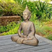 Bouddha assis - Statue de jardin - couleur bronze - 62,5cm