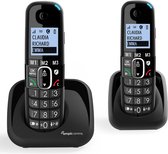 Amplicomms BT1502 Duo Dect telefoon voor de vaste lijn - Handenvrij bellen - Luide bel signaal - blokkeren ongewenste beller
