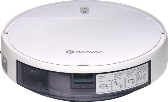 Denver Robotstofzuiger met Dweilfunctie en TUYA (App) - WiFi Dweilrobot met Oplaadstation - 1400PA - RVC110