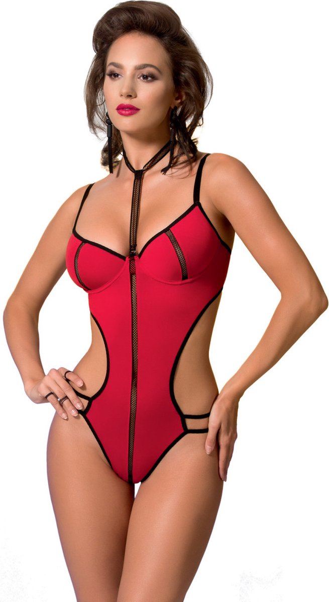 Obsessive Kanten Body – Erotische Body – Maat S/M – Zwart