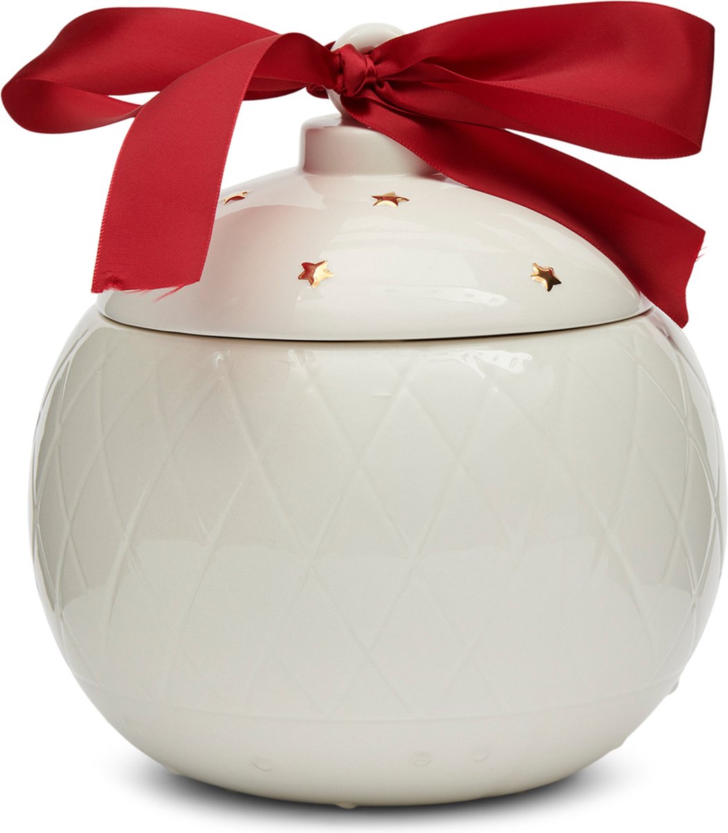 Riviera Maison Voorraadpotten Wit Wit - Sparkling Ornament Storage Jar