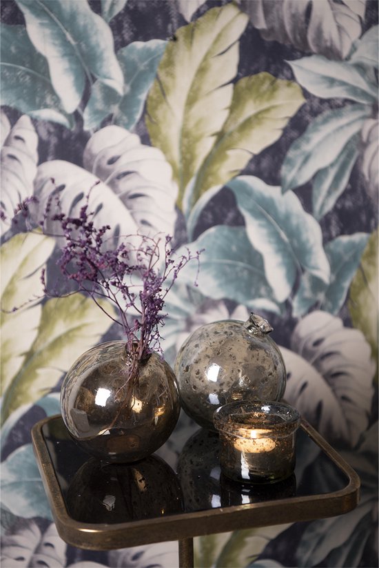 Clayre & Eef Vase Ø 10x10 cm Marron Verre