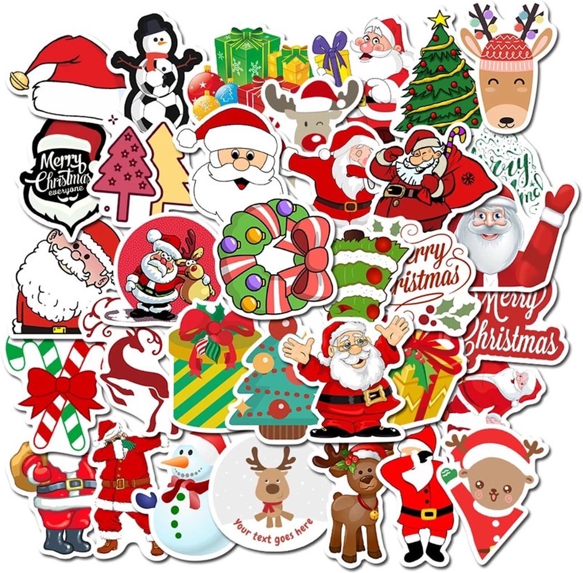 Autocollants Noël, 226 Autocollants Stickers de Noël Autocollantes