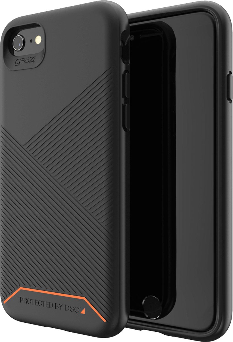 Apple iPhone SE (2020) Hoesje - Gear4 - Denali Serie - Hard Kunststof Backcover - Zwart - Hoesje Geschikt Voor Apple iPhone SE (2020)