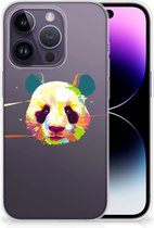 Back Case TPU Siliconen Hoesje Geschikt voor iPhone 14 Pro Smartphone hoesje Panda Color