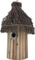 GARDEN SPIRIT Vogelhuisje met twijgjes dak Nestkast rond Ø 24 x 40 cm