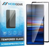 Mobigear Screenprotector geschikt voor Sony Xperia 1 IV Glazen | Mobigear Premium Screenprotector - Case Friendly - Zwart