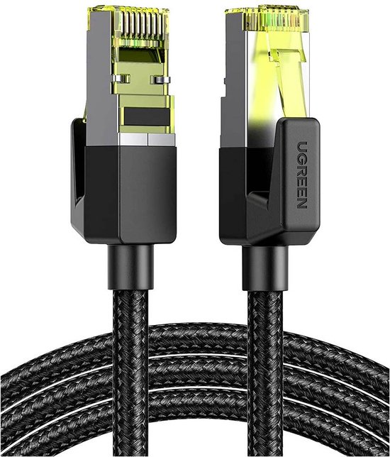 UGREEN Câble Ethernet Cat7 Cordon de Raccordement en Nylon avec Connecteur  RJ45 10Gbps... | bol.com