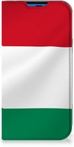 Bookcase Geschikt voor iPhone 14 Pro Telefoonhoesje met Pasjeshouder Hongaarse Vlag