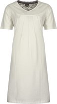 Medaillon Dames Nachthemd - 100% Gekamde Katoen - Wit - Maat XL
