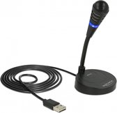 DeLOCK desk microfoon - USB / zwart - 1,7 meter