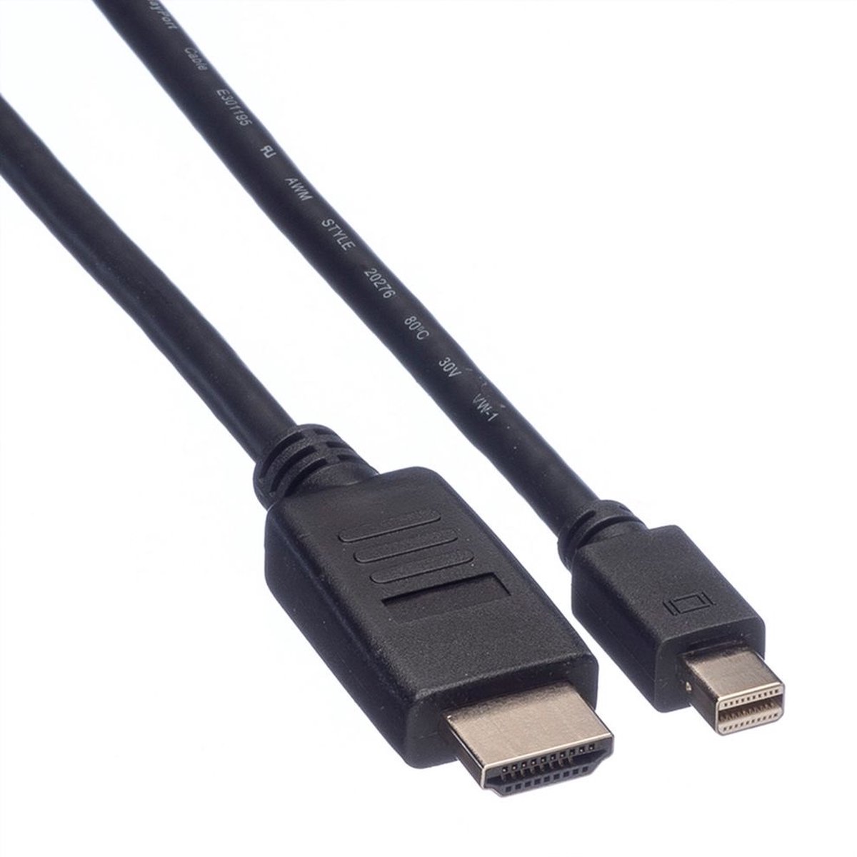 Mini DisplayPort 1.2 naar HDMI 1.4 kabel (4K 30 Hz) / zwart - 2 meter