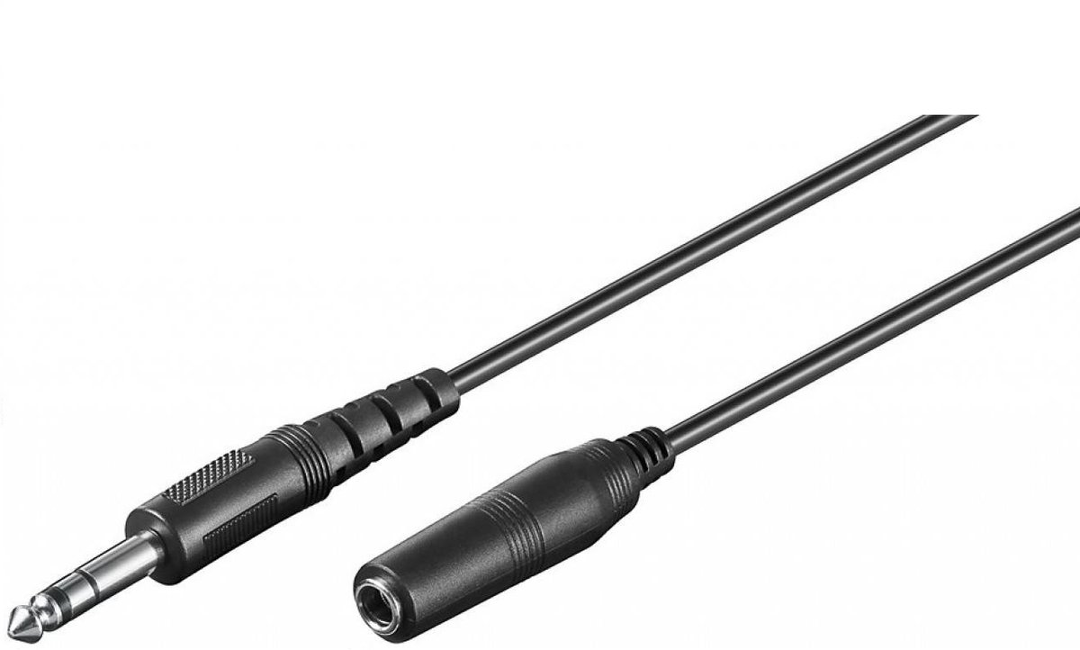 6,35mm Jack stereo audio verlengkabel - 5 meter