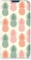 Smartphone Hoesje iPhone 14 Pro Max Leuk Bookcase Ananas