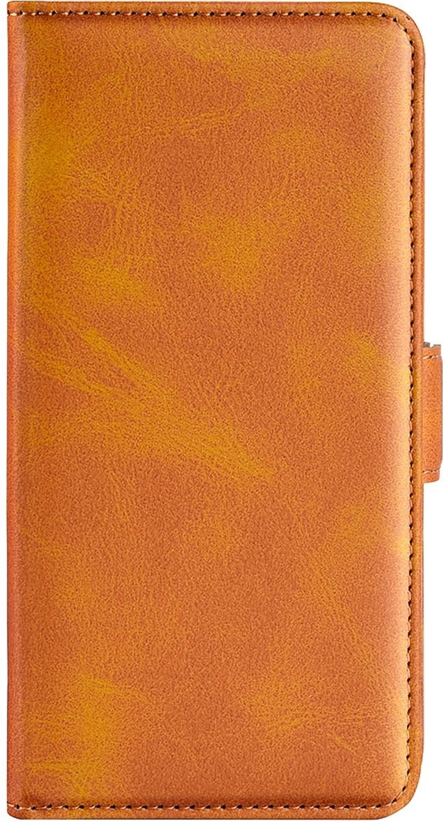 Mobigear Telefoonhoesje geschikt voor Motorola Moto E32s Hoesje | Mobigear Slim Magnet Bookcase Portemonnee | Pasjeshouder voor 3 Pasjes | Telefoonhoesje voor Pinpas / OV Kaart / Rijbewijs - Cognac