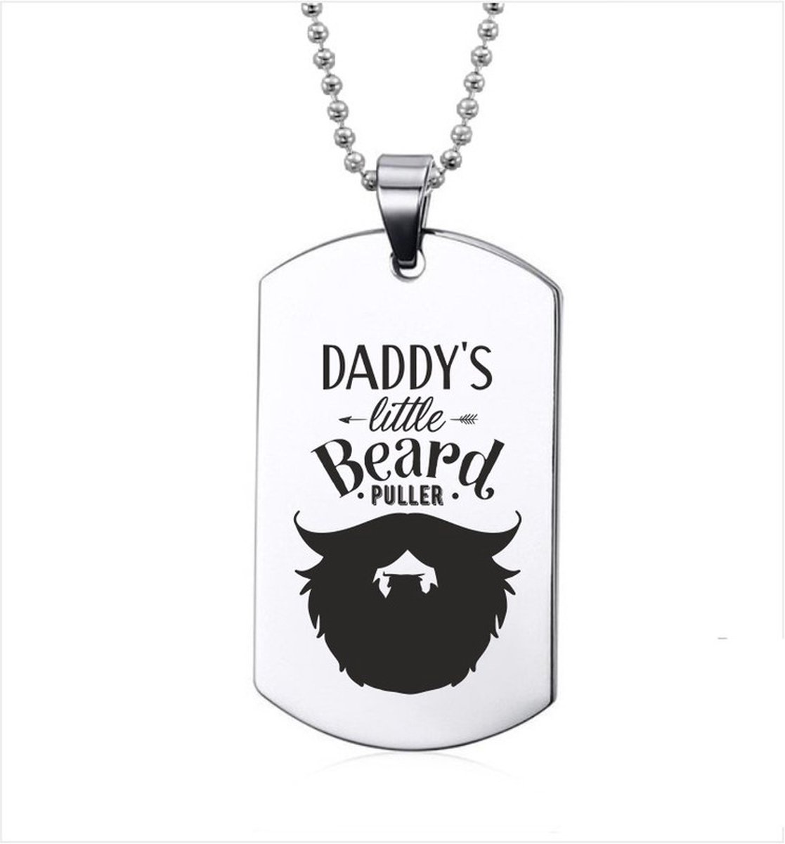 Ketting RVS - Daddys Little Beard Puller