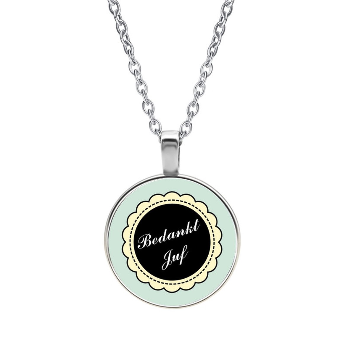 Ketting Glas -  Bedankt Juf