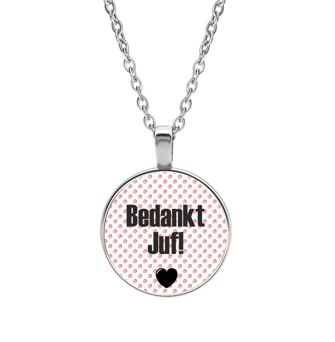 Ketting Glas - Bedankt Juf