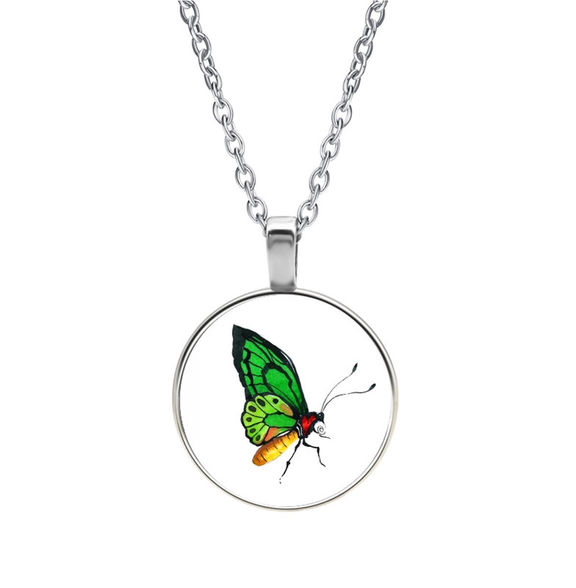 Ketting Glas - Vlinder